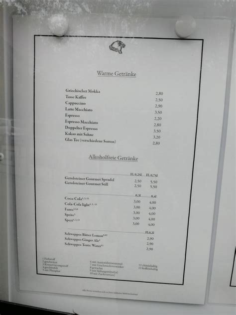 Menu at Restaurant Hermes, Bremen